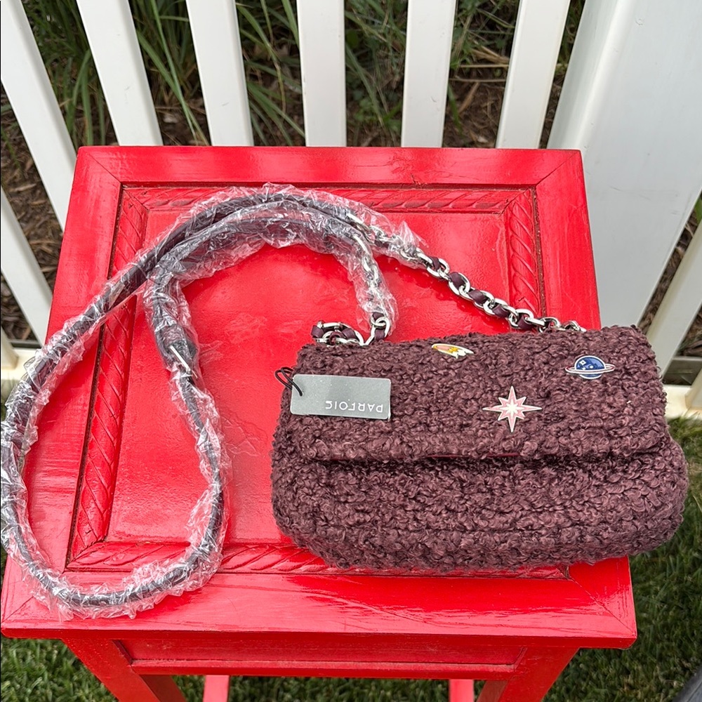 Parfois Dark Mauve Cross Body Handbag NWT